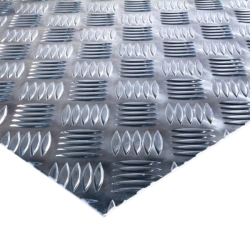Aluminium Riffelblech 31,5 × 18 cm | Tränenblech 1,5 mm stark für Oldtimer, Trittflächen & Verkleidungen