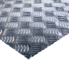 Aluminium Riffelblech 31,5 × 18 cm | Tränenblech 1,5 mm stark für Oldtimer, Trittflächen & Verkleidungen