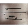 Set tubi passacavo 4 pezzi trattore Lamborghini | nero
