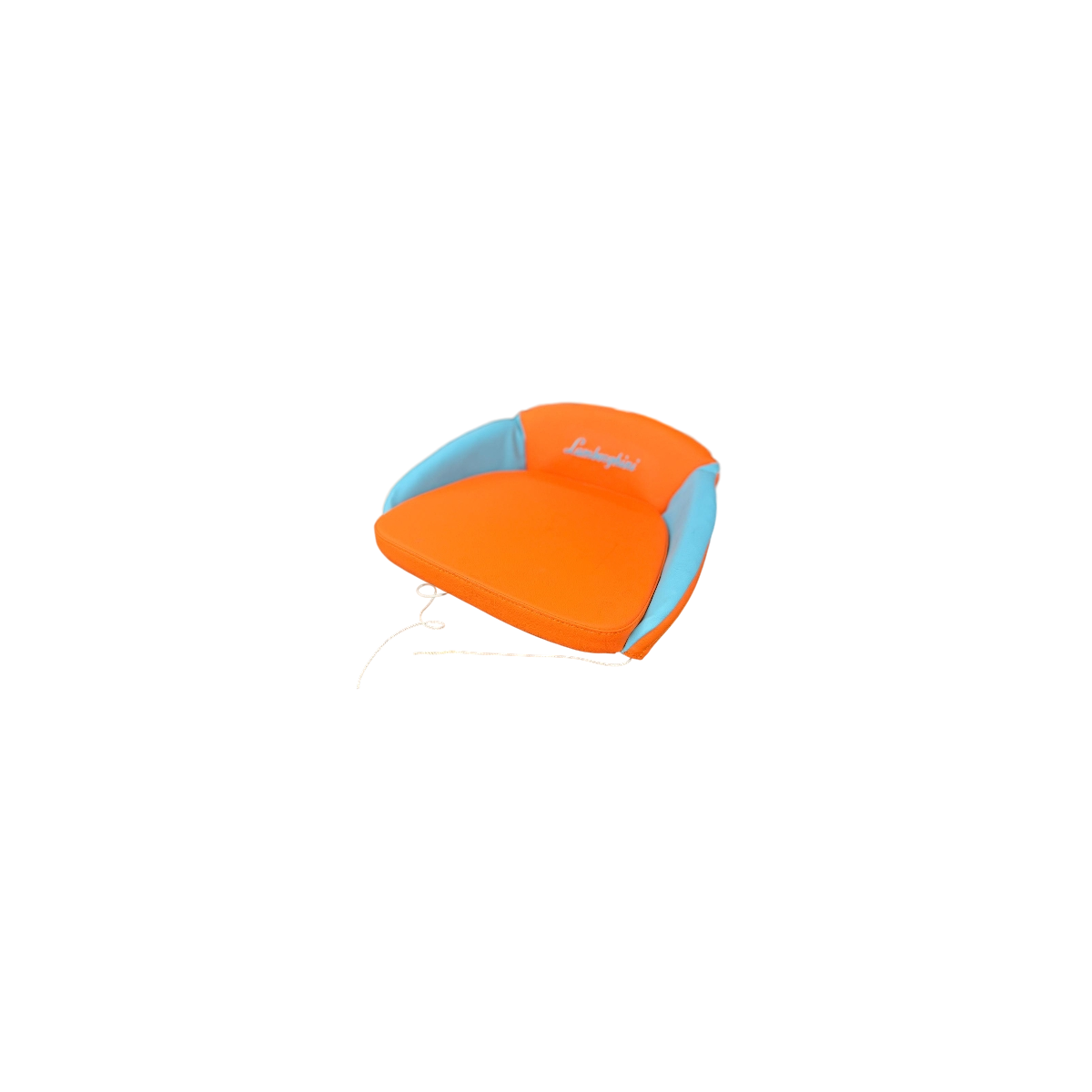 Orange/blue seat cushion for Lamborghini R-series tractor Orange/blue seat cushion for Lamborghini R-series tractor