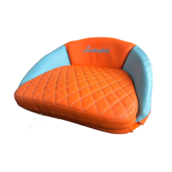 Cuscino Lamborghini trapuntato – arancione/blu con rombi