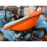 Diamond seat cushion for Lamborghini tractor – orange/blue