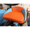Cuscino Lamborghini trapuntato – arancione/blu con rombi