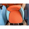 Cuscino Lamborghini trapuntato – arancione/blu con rombi