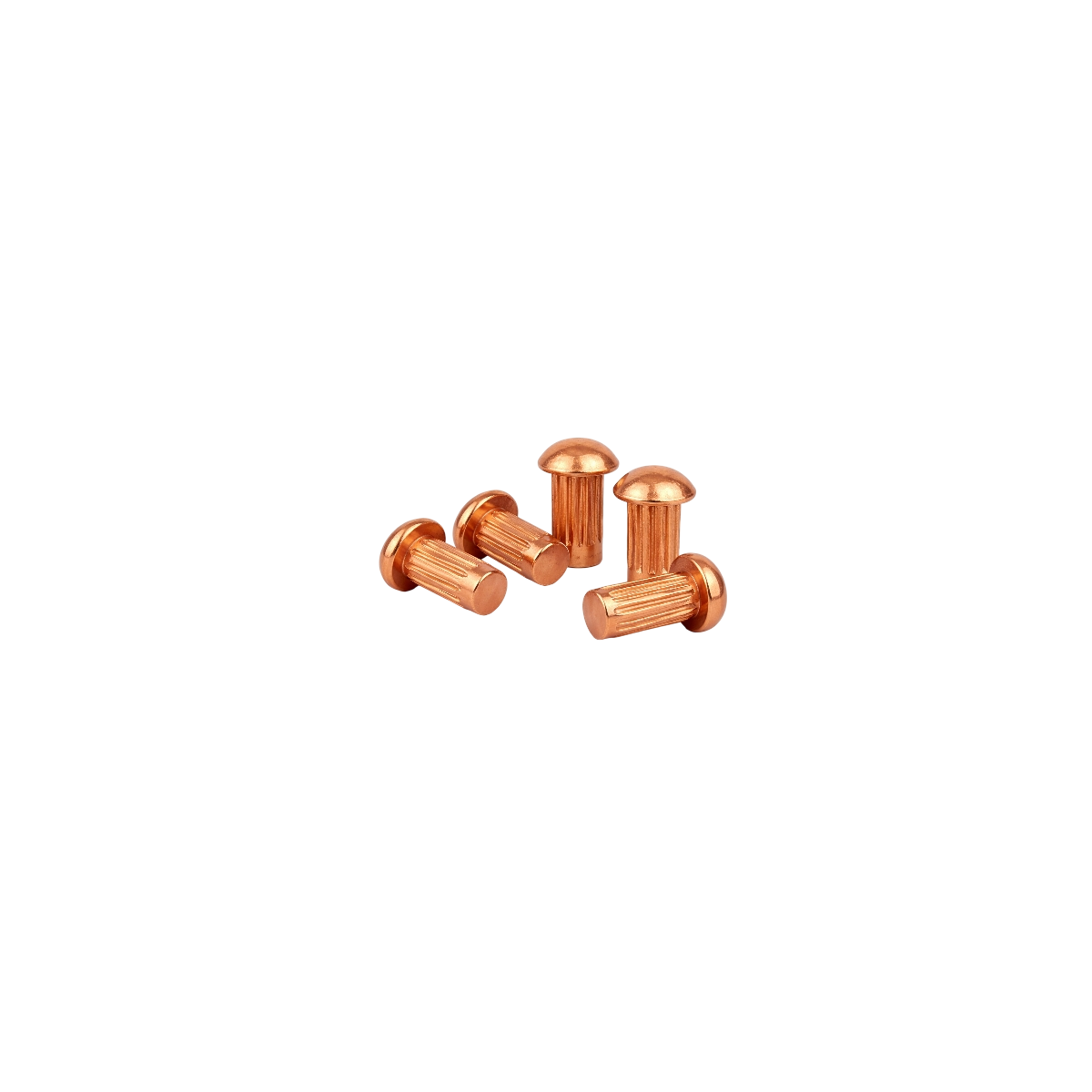 Chiodo zigrinato in rame 2,5x4 mm semitondo – Traktormanufaktur