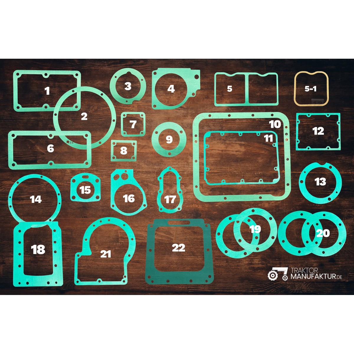 26-Piece Gasket Set Lamborghini DL 25 | DL 30 | Traktormanufaktur