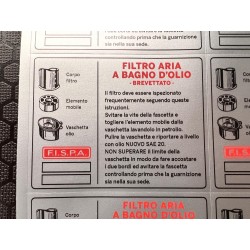 Adesivo filtro aria bagno d’olio F.I.S.P.A. | 70×90 mm