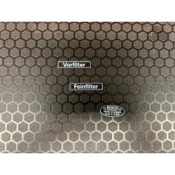 Targhetta Feinfilter 36,5x7,5 mm per trattore