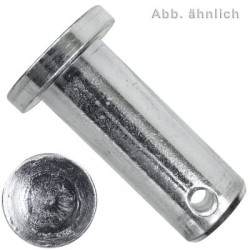Bolzen mit Splintloch 16x54/60mm aus Stahl