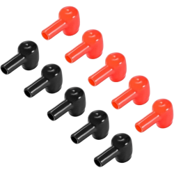 Copertura Protettiva Polo Gomma | Rosso/Nero 6x10mm