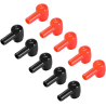 Rubber Pole Protective Cover | Red/Black 6x10mm
