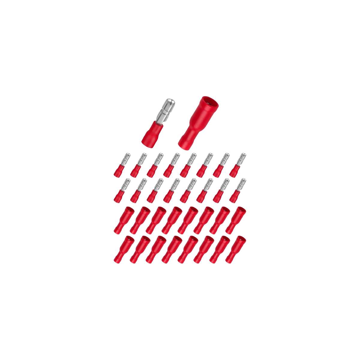 Rundstecker mit Hülse rot isoliert 0,5-1,0mm² | Ersatzteil