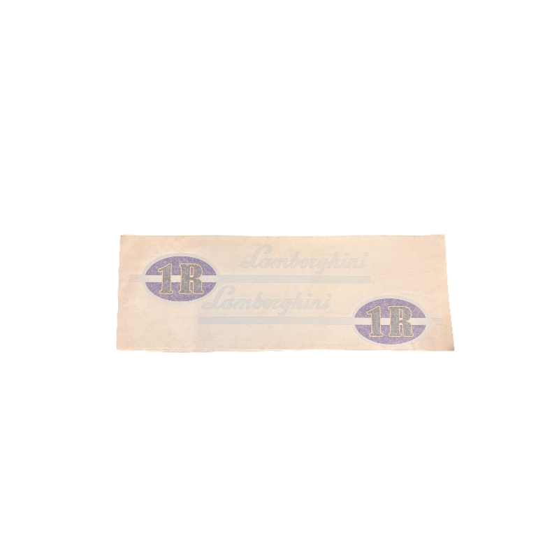 Lamborghini 1R Side Decals Left & Right – vintage lettering for tractor restoration
