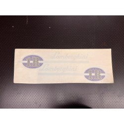 Lamborghini 1R Side Decals Left & Right – vintage lettering for tractor restoration