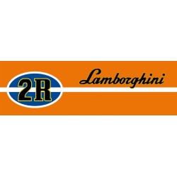 Lamborghini Aufkleber 2R links & rechts – originalgetreue Seitenbeschriftung