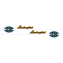 Lamborghini Aufkleber 2R links & rechts – originalgetreue Seitenbeschriftung