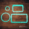 Gasket Set 4-piece Casing for Lamborghini 4R – fiber-reinforced & heat-resistant