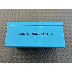 Cassetta per Attrezzi Traktormanufaktur Blu Verniciata a Polvere con Scrittura Laser | Esclusiva da Traktormanufaktur