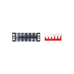 6-way Terminal Block with Jumpers – for 12 V / 24 V Wiring