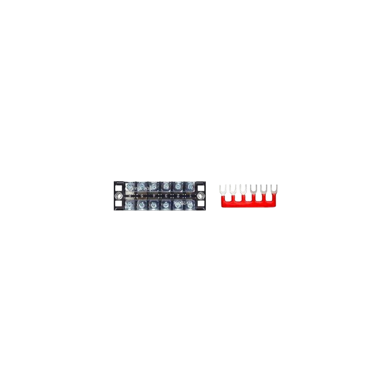 6-way Terminal Block with Jumpers – for 12 V / 24 V Wiring