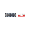 Klemmleiste 6-fach mit Brücken – für 12 V/24 V Stromverteilung