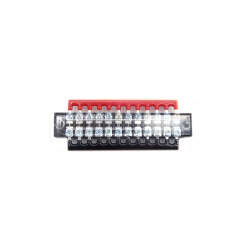 Klemmleiste 12-fach mit Brücken – für 12 V/24 V Stromverteilung