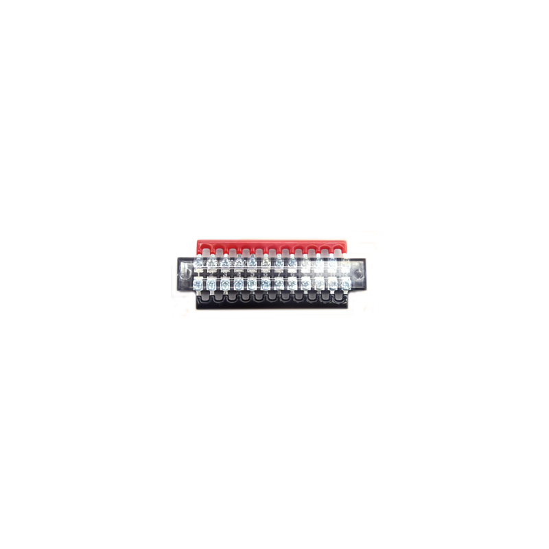 Klemmleiste 12-fach mit Brücken – für 12 V/24 V Stromverteilung